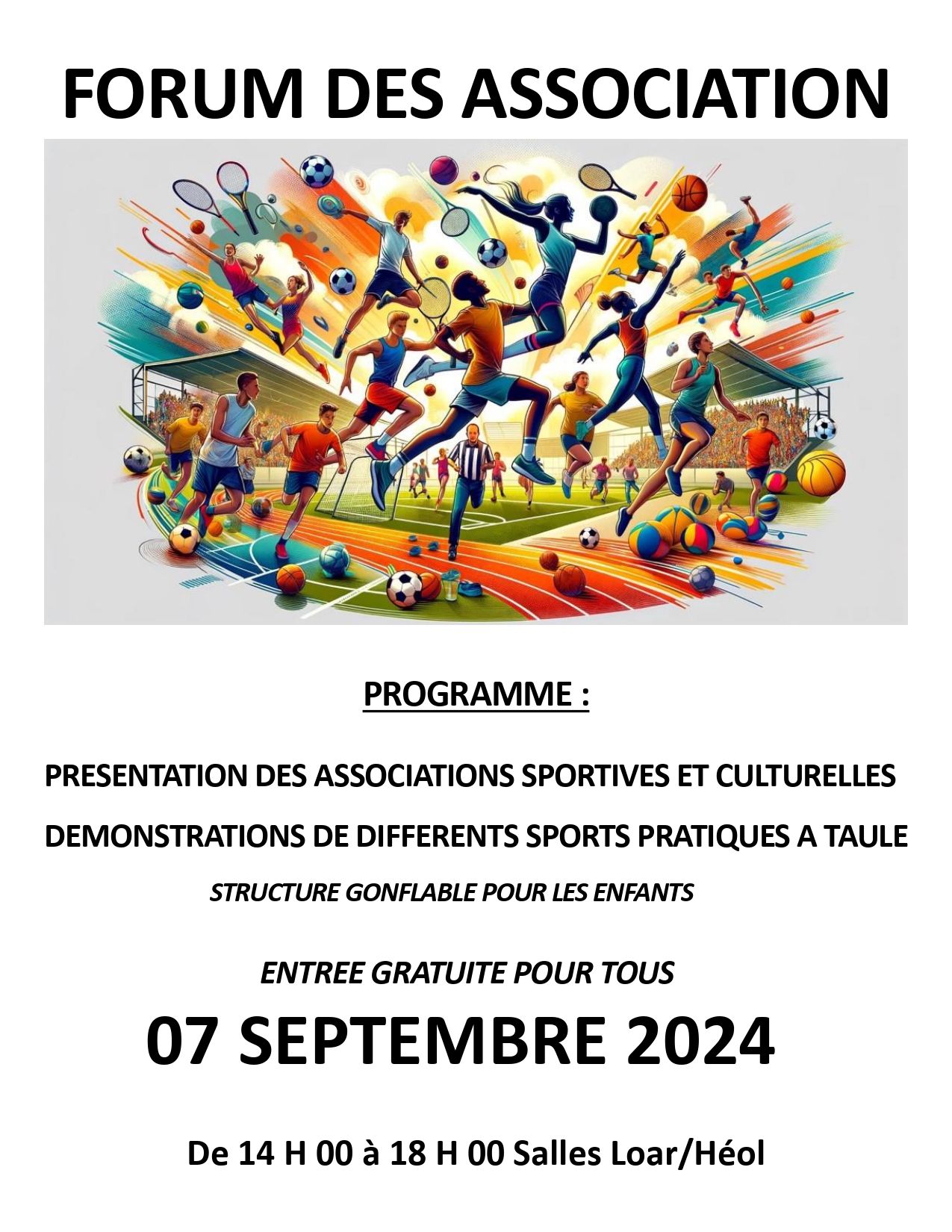 forum des associations 2024 à Taulé