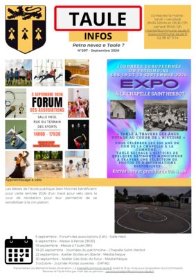 thumbnail of Taulé Infos – Septembre 2026