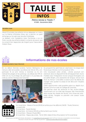 thumbnail of Taulé Infos – Novembre 2026